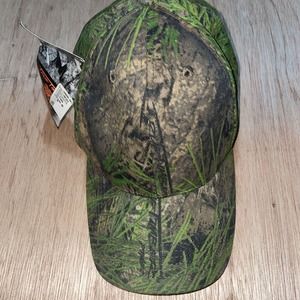 Vintage‎ Made In USA True Timber Woodland Camo Adjustable Hat Cap